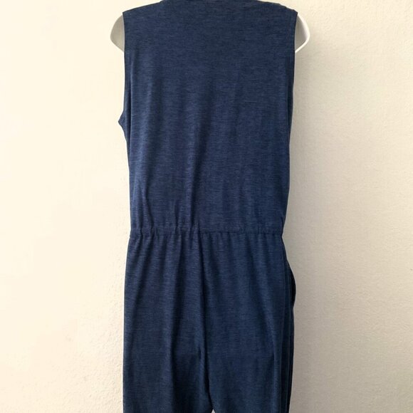 NEW KYODAN NAVY SLEEVELESS JUMPSUIT - Picture 5 of 10